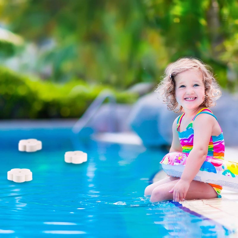 Chuangdi 24 Pieces Sponge for Hot Tub Accessories, Flower Oil Scum Absorber for Swimming Pool and Spa - Image 5